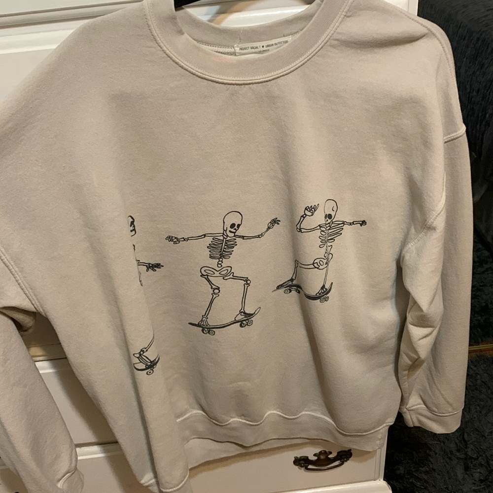 Urban outfitters skeleton crew neck